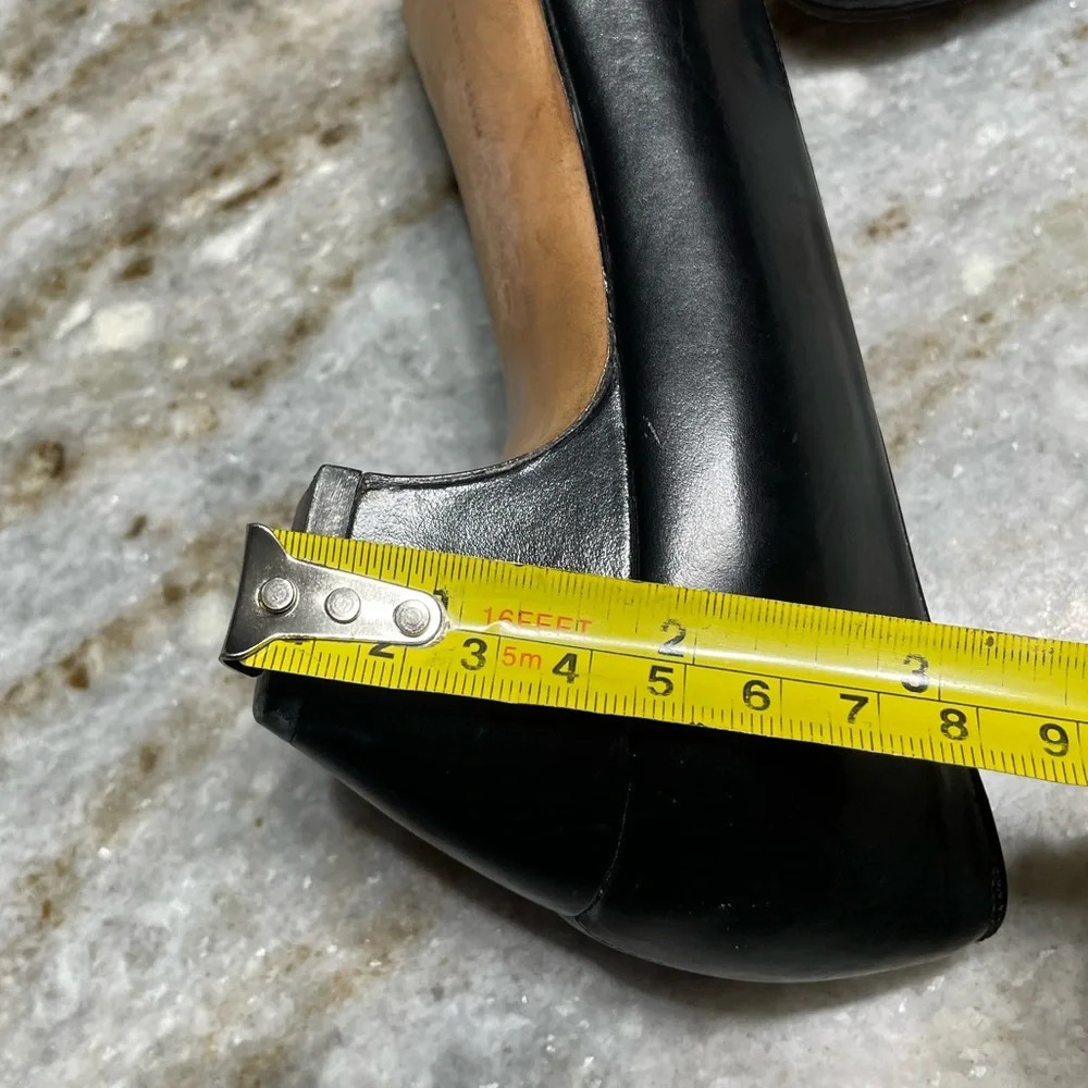 Vintage Salvatore Ferragamo Black Leather Heels Pumps Women's 6 AA (narrow) - Picture 12 of 14